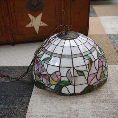 Vintage Tiffany Hanglamp met Bloemenmotief (Ø 42 cm)