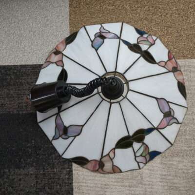 Vintage Tiffany Hanglamp – Bloemenmotief – Ø 50 cm